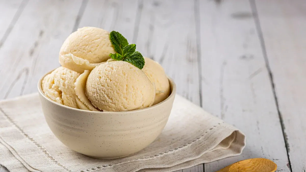 Vegan vanilla ice cream
